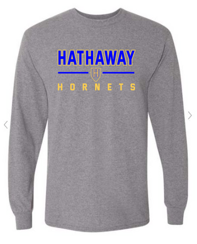 Hathaway Gray Cotton Long Sleeve